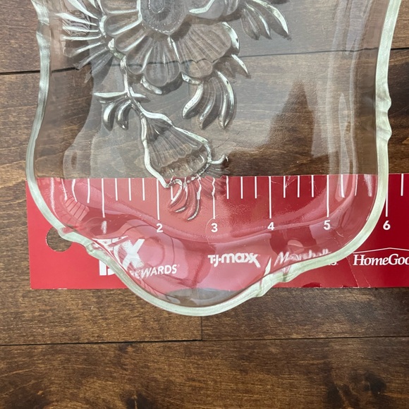 Rectangular Glass Tray with Flowers - Picture 7 of 7